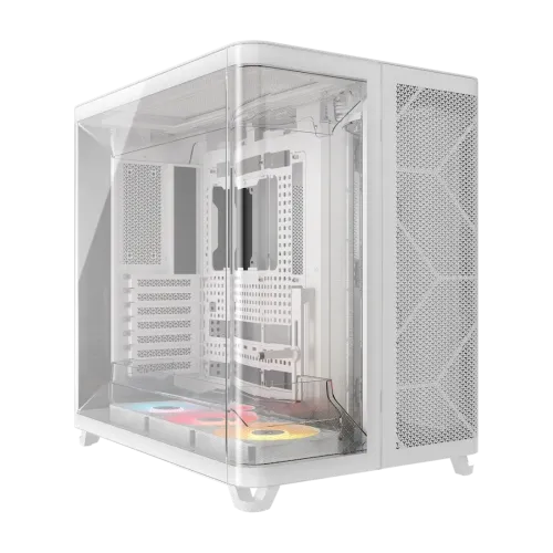 Corsair AIR 5400 RS-R ARGB Triple Chamber Mid-Tower Casing — E-ATX, White