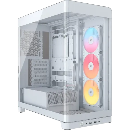 Corsair FRAME 4500X RS-R ARGB Panoramic Glass Mid-Tower Casing — E-ATX, White