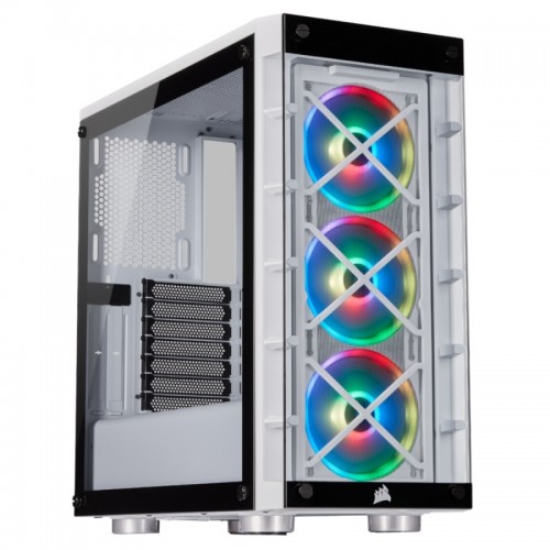 Corsair iCUE 465X RGB Smart Casing — Mid-Tower ATX, White