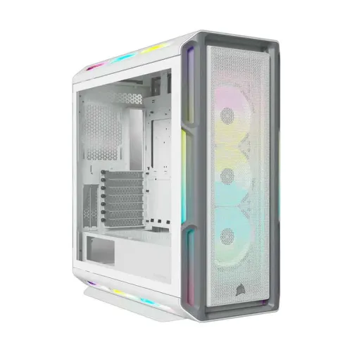 Corsair iCUE 5000T RGB Tempered Glass Mid-Tower Casing — ATX, White