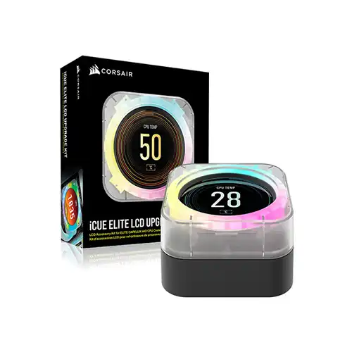 Corsair iCUE ELITE CPU Cooler — LCD Display, Ice Upgrade Kit
