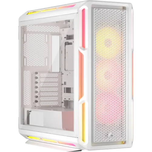 Corsair iCUE LINK 5000T LX RGB Casing White — E-ATX Mid-Tower