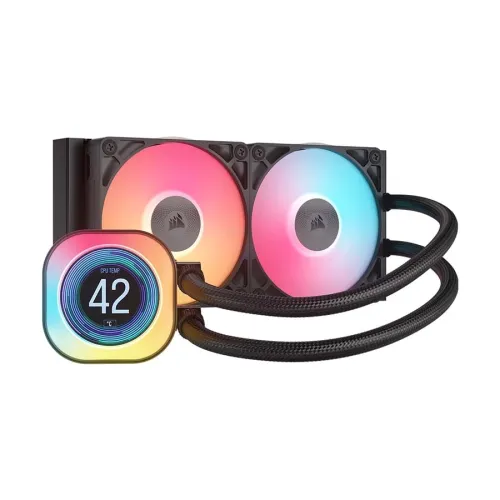 Corsair iCUE LINK TITAN 240 RX LCD Liquid CPU Cooler — 240mm, RGB