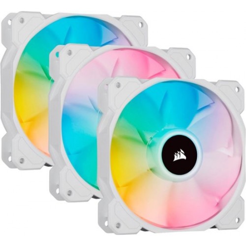 CORSAIR iCUE SP120 RGB Elite Fan Triple Pack — White