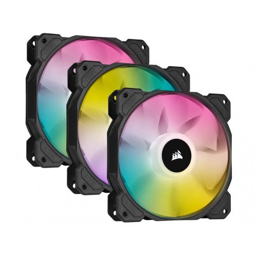 Corsair iCUE SP120 RGB ELITE Performance Cooling Fan — 120mm PWM, Triple Pack