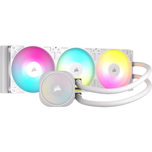 Corsair NAUTILUS 360 RS ARGB Liquid CPU Cooler — 360mm, White