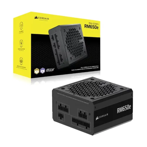 Corsair RM650e ATX Power Supply — Fully Modular, Low-Noise