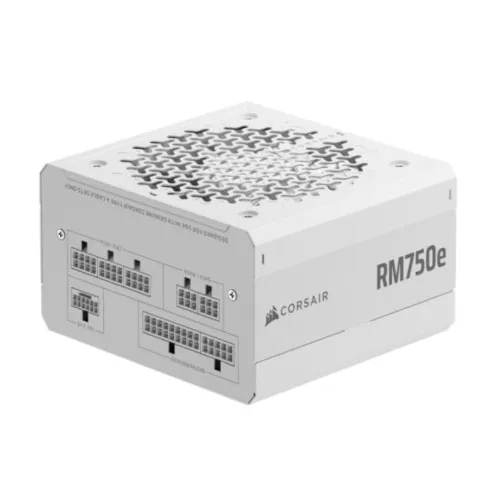 Corsair RM750e Fully Modular Power Supply White — 750W, 80 Plus Gold, ATX 3.1 and PCIe 5.1