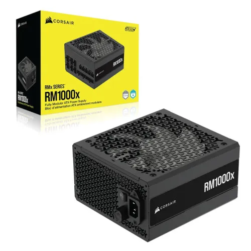 Corsair RMx Series RM1000x Power Supply — 1000W, Cybenetics Gold, Fully Modular
