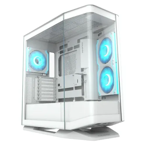 Cougar FV270 Mid Tower E-ATX Gaming Casing — RGB, White