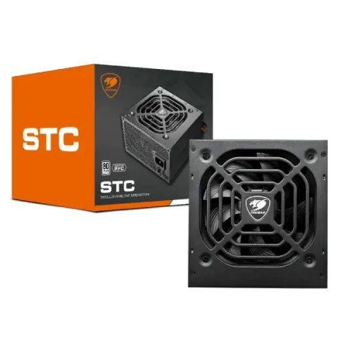 Cougar STC550 Power Supply — 550W, 80+ White, Non-Modular