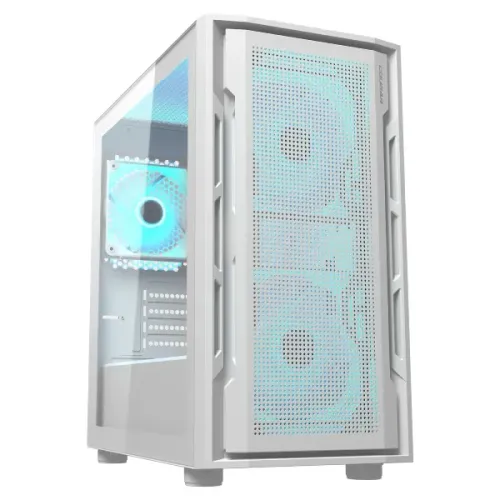 Cougar UNIFACE MINI Mini Tower Gaming Casing — RGB, m-ATX, White