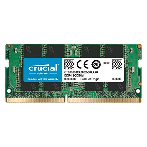 Crucial Laptop Memory — 4GB Single, DDR4, 2400MHz