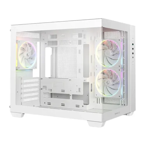 Deepcool CG330 3F Mid Tower Micro-ATX Gaming Casing — White