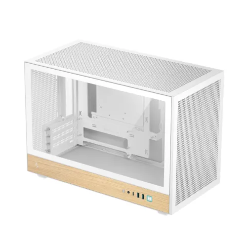 DeepCool CH260 WOOD WH Gaming Casing — Micro-ATX Micro Tower