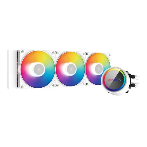DeepCool GAMMAXX L360 Liquid CPU Cooler — A-RGB, White