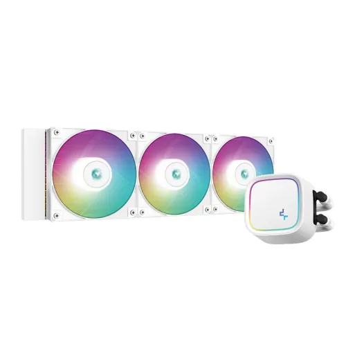 DeepCool LE720 WH All-in-One ARGB Liquid CPU Cooler — 360mm