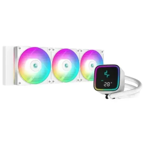 DeepCool LS720 SE Digital WH ARGB Liquid CPU Cooler — 360mm, With Display