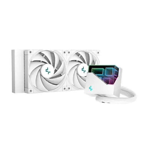 DeepCool LT520 WH High-Performance Liquid CPU Cooler — 240mm, RGB