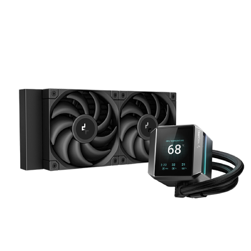 DeepCool MYSTIQUE 240 Liquid CPU Cooler — 240mm, with TFT LCD Screen