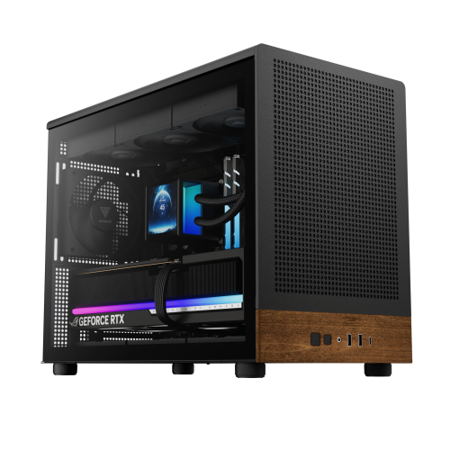 Gamdias ATHENA M4M WOOD Mini Tower Gaming Casing — mATX