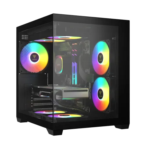 Gamdias AURA GC101M ARGB Micro Tower Gaming Casing — mATX
