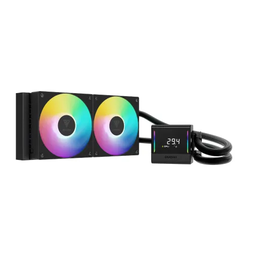 Gamdias CHIONE E4-240 V2 AIO Liquid CPU Cooler — 240mm, ARGB, With Display