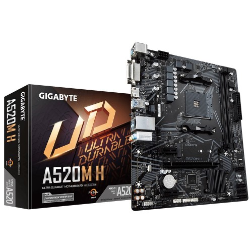 GIGABYTE A520M H Micro ATX Motherboard — AM4