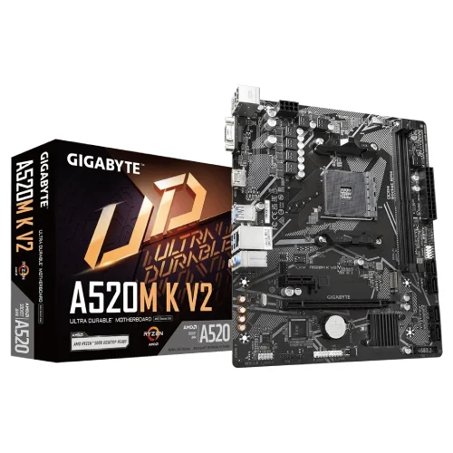 GIGABYTE A520M K V2 Motherboard — AM4, Micro-ATX