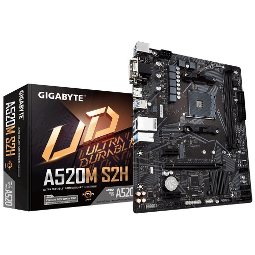 Gigabyte A520M S2H Micro ATX Motherboard — AMD AM4