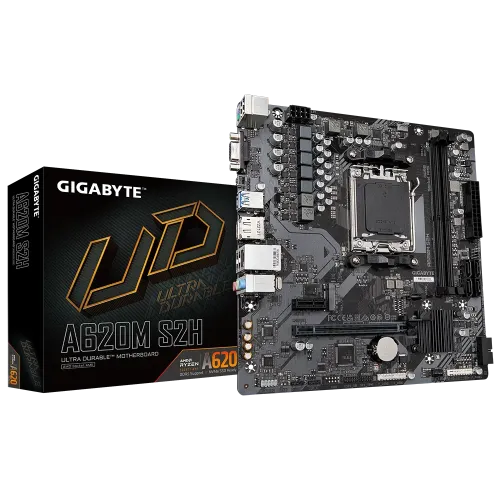 GIGABYTE A620M S2H Micro-ATX Motherboard — AMD AM5