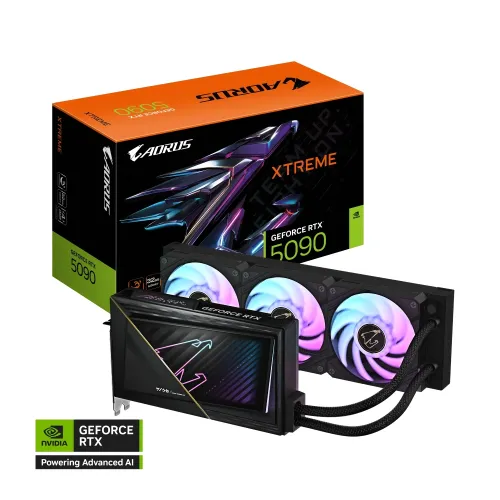 GIGABYTE AORUS GeForce RTX 5090 XTREME WATERFORCE Graphics Card — 32GB GDDR7