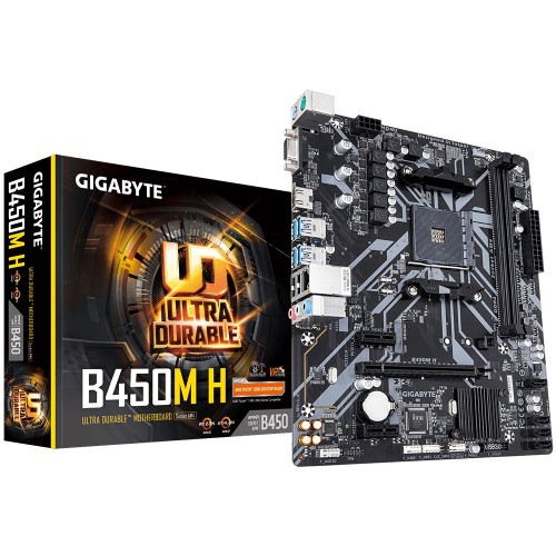 GIGABYTE B450M H Micro-ATX Motherboard — AMD AM4