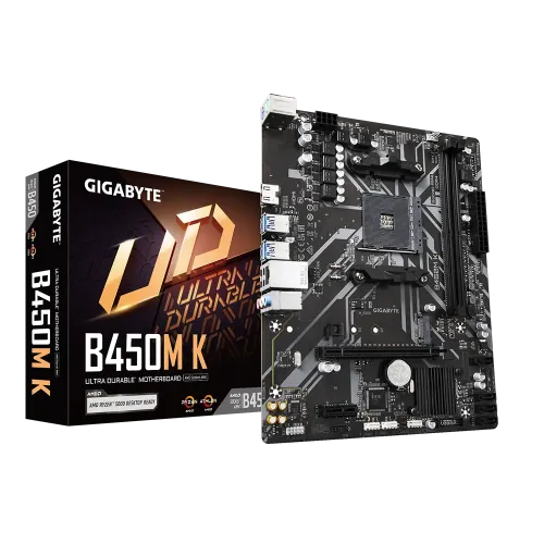 GIGABYTE B450M K Motherboard — AMD AM4, Micro ATX