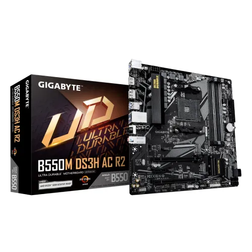 GIGABYTE B550M DS3H AC R2 AMD Motherboard — mATX