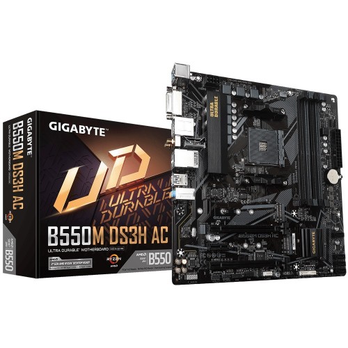GIGABYTE B550M DS3H AC Motherboard — Micro ATX, AMD