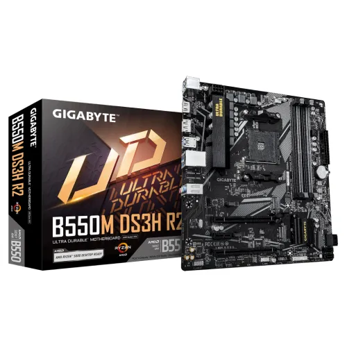 GIGABYTE B550M DS3H R2 Motherboard — Micro-ATX, AMD