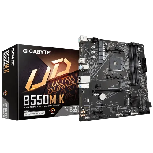 Gigabyte B550M K Micro-ATX Motherboard — AMD AM4