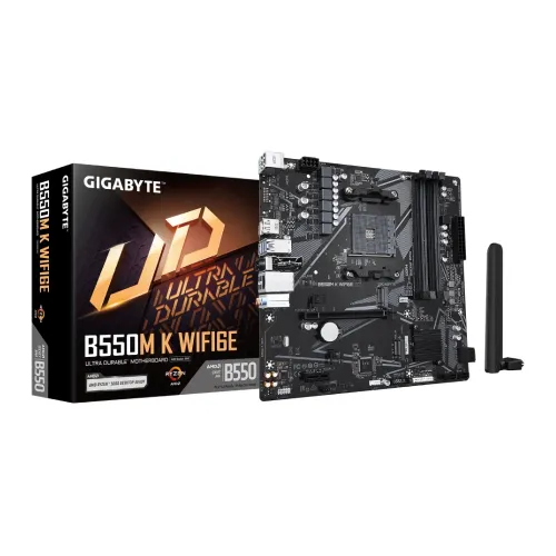 Gigabyte B550M K WIFI6E Motherboard — AMD AM4 Micro-ATX
