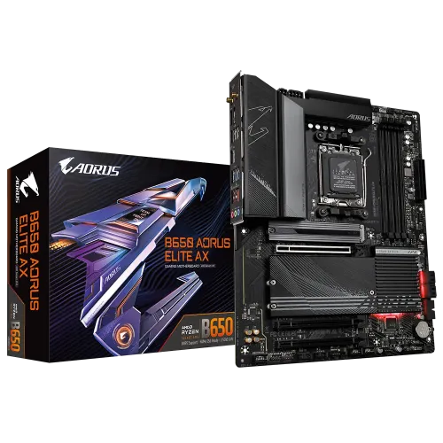 GIGABYTE B650 AORUS ELITE AX ATX Motherboard — DDR5, AMD AM5