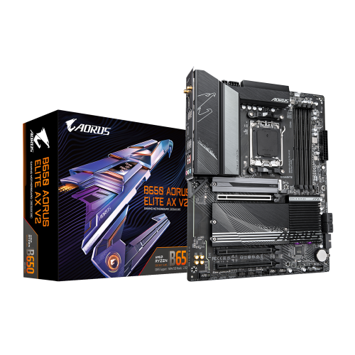 GIGABYTE B650 AORUS ELITE AX V2 ATX Motherboard — DDR5, AMD AM5