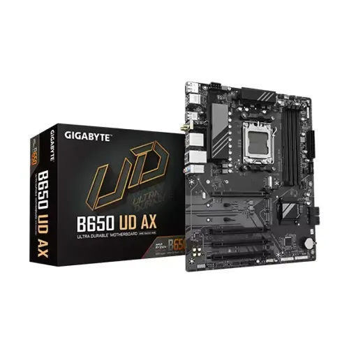 GIGABYTE B650 UD AX Motherboard — AMD AM5, DDR5, ATX