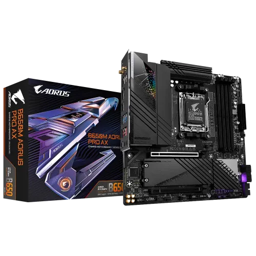 GIGABYTE B650M AORUS PRO AX Motherboard — DDR5, AMD AM5, Micro-ATX