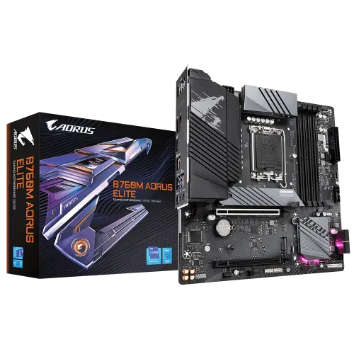 GIGABYTE B760M AORUS ELITE Micro-ATX Motherboard — DDR5