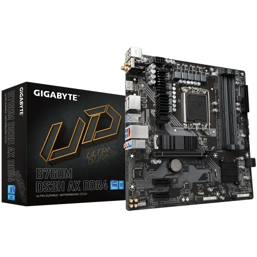 GIGABYTE B760M DS3H AX Micro-ATX Motherboard — DDR4