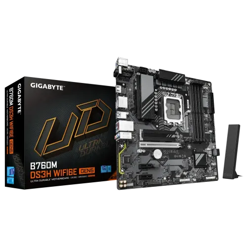 GIGABYTE B760M DS3H WIFI6E GEN5 Micro-ATX Motherboard