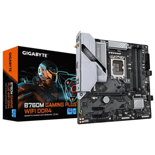 GIGABYTE B760M GAMING PLUS WIFI Motherboard — DDR4, Micro ATX