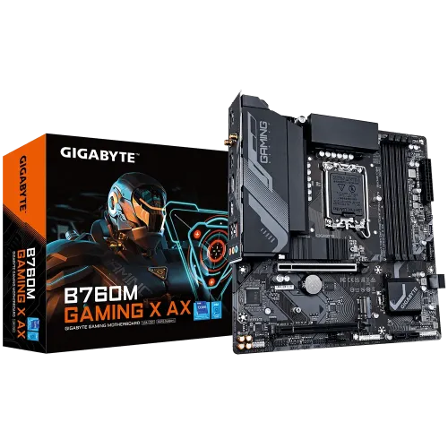 GIGABYTE B760M GAMING X AX Motherboard — DDR5 Micro-ATX