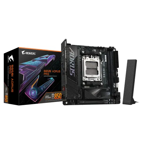 GIGABYTE B850I AORUS PRO Motherboard — DDR5, AM5, Mini-ITX