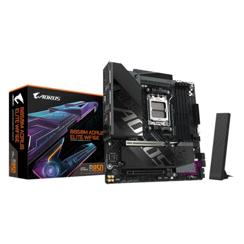 GIGABYTE B850M AORUS ELITE WIFI6E Motherboard — AMD AM5, DDR5, mATX
